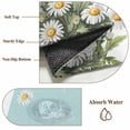 thumbnail image 2 of Spring Daisy Round Rug 8ft Washable Circle Rugs Non Slip Watercolor Botanical Flowers Blue Striped Large Area Rug Indoor Floor Carpet for Bedroom Kitchen Living Room Home Office Dining Room Nursery, 2 of 8