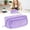 Z-23-Purple-7.87x3.34x3.34 Inch, variant on Drawstring Pocket Pencil Case, Large Capacity Pencil Bag, Multi Compartment Pen Pouch, Aesthetic Stationery Bag, Multi Zipper Pastel Organizer for Travel Cosmetic Storage 1Pcs