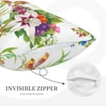 thumbnail image 5 of Balery Birds And Flowers Bedding Queen Pillow Cases - Envelope Closure - Soft Brushed Microfiber Fabric - Shrinkage and Fade Resistant Pillow Cases-16"x24", 5 of 9