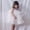 White178, variant on HAYIMI Child Girls Polka Tiered Dress Tutu Party Gown Strapless Square Collar Sleeveless O-Neck Formal Occasion Fashionable Special Occasion Back To School Swing Flowy Kids Sundress