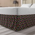 thumbnail image 1 of Birds Bed Skirt, Composition of Spring Season Flora and Fauna Foliage Leaves Butterflies and Ladybugs, Elastic Bedskirt Dust Ruffle Wrap Around for Bedding Decor, 4 Sizes, Multicolor, by Ambesonne, 1 of 2