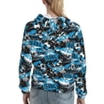 thumbnail image 7 of Lsque Football Time Pattern Casual Women's Hoodie,Hooded Sweatshirt with Kangaroo Pocket,Pullover Hoodie with Eye-catching Drawstrings-XX-Large, 7 of 7