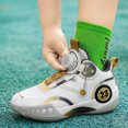 thumbnail image 5 of Sneakers for Boys Youth 2024 New Mesh Children's Basketball Shoes Rotating Button Sports Shoes Medium And Large Children's Shoes(Size:13-13.5 Years), 5 of 7