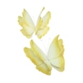 thumbnail image 3 of 2 piezas de decoraciones de fiesta de mariposas, accesorios de fotos versátiles, decoración única de bricolaje amarillo, 3 of 9