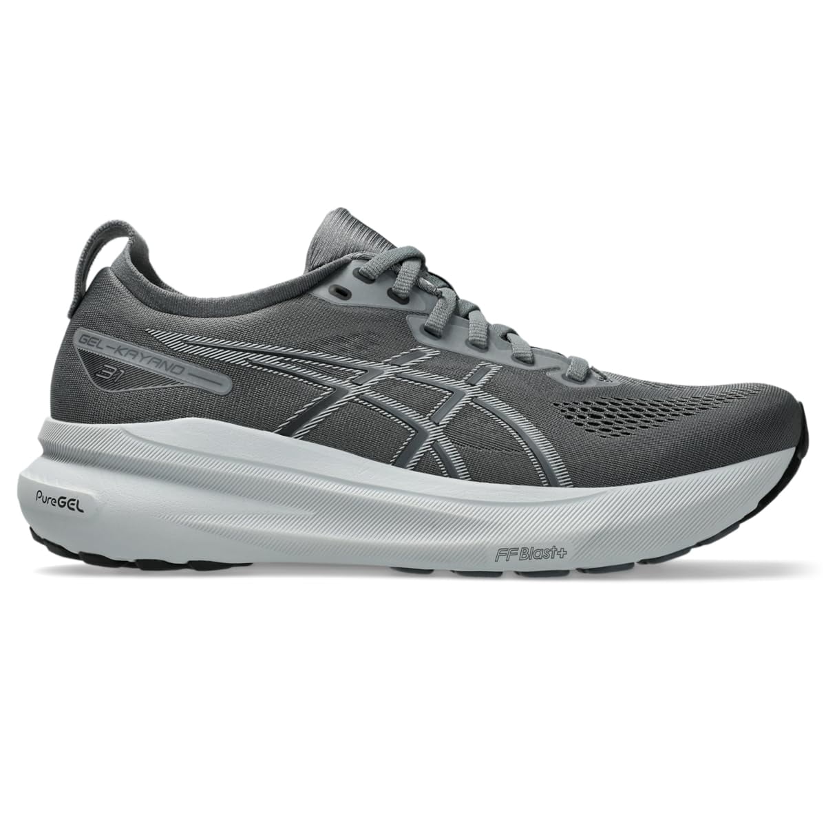 ASICS Men's Gel-Kayano 31 Running Shoes, Black/White, US 9 Extra