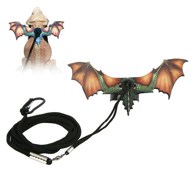 Bearded Dragon Leash, Soft Bright Color Small Reptiles Animals Harness Dinosaur Elements Adjustable For Lizard For Hamsters