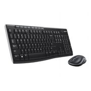 لوحة المفاتيح اللاسلكية Logitech MK270 وحزمة الماوس مع لوحة Waverest Gel Wrist و Gel Mouse Pad