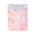thumbnail image 2 of YFYANG Anti-Pilling Ultra-Soft Micro Fleece Cover Blanket for Bed Sofa, Pink Heart Pattern Throw Blanket for All Seasons, 60"x50", 2 of 9