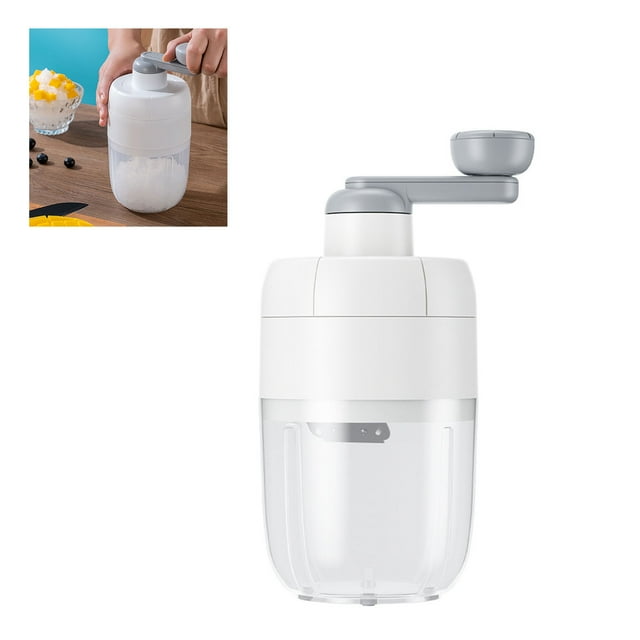 Maker de glace rasé manuel, Boîte de glace transparente de broyeur de glace portable 1000 ml