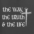 thumbnail image 5 of Wild Bobby The Way, The Truth & The Life Inspirational/Christian Men Long Sleeve Shirt, Charcoal, Large, 5 of 5