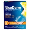 Nicoderm CQ Step 2 Extended Release Nicotine Patches to Stop Smoking, 14 Count