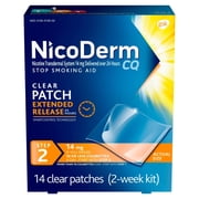 Nicoderm CQ Step 2 Extended Release Nicotine Patches to Stop Smoking, 14 Count