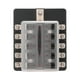 thumbnail image 2 of 10 Way Fuse Block Holder, 10-32V Dustproof Input 4-6AWG Clip On Cover Blade Fuse Box 100A Rated With Red LED Indicator For Car RV Bus ANGGREK Otros, 2 of 8