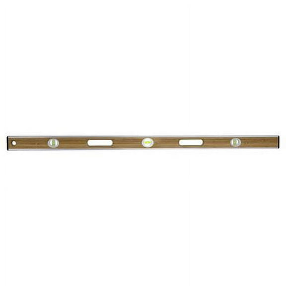 BAMBOO WOOD LEVEL - 48" ALUMINUM "I" BEAM
