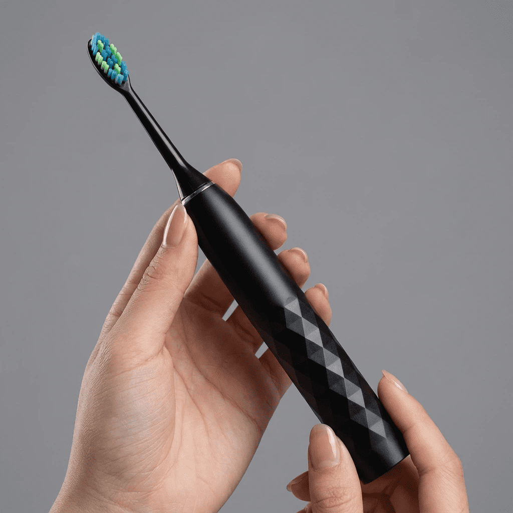 GUFICLE Diamond Pearl Adults Sonic Toothbrush, Induction Charging, 5 Modes, Black