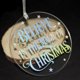 thumbnail image 4 of 1 pieza de adornos navideños de acrílico transparente en blanco de 3 pulgadas 2022, adornos navideños redondos de acrílico sin terminar para manualidades, adornos colgantes para decoración del árbol d, 4 of 5