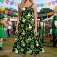 thumbnail image 6 of vigerkar Women's St Patricks Day Print Dress Sleeveless Shamrock Dress in Irish Festivals Party (Light Green, M), 6 of 6
