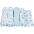 thumbnail image 1 of MiracleWare 2847 Boy Muslin Swaddle, 4 Pack, 1 of 1