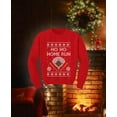 thumbnail image 3 of Tstars Boys and Girls Ugly Christmas Sweatshirt for Baseball Fans - Ho Ho Home Run Holiday, 3 of 6