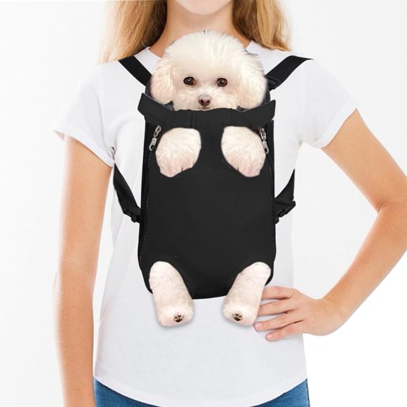 YSTIANN Dog Carrier Backpack, Hands-Free Pet Travel Carrier with Legs-Out Design for Small & Medium Dogs Cats - Adjustable Breathable Backpack for Hiking, Airplane, Vet Visits & Outdoor Adventures