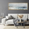 thumbnail image 5 of IDEA4WALL Extra Large Framed Canvas Print Wall Art Watercolor Coastal Landscape Fine Art Beach Seaside Ocean Wave Wall Decorative Oversized Artwork Relax/Calm for Living Room - 60"x20", 5 of 5