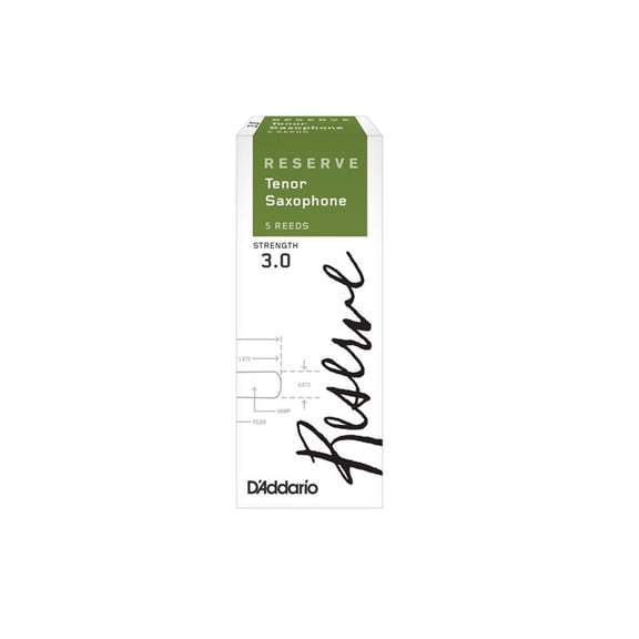 D'Addario Reserve Tenor Saxophone Reeds 5-Pack (2)