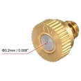 thumbnail image 3 of Uxcell 10/24 UNC 0.2mm Orifice Dia Brass Misting Nozzle 1 Pack, 3 of 5