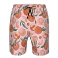 thumbnail image 4 of Yiaed Painting Peach Print Men's Swim Trunks with Lining Quick Dry Sports Shorts Beach Shorts Boardshorts-XX-Large, 4 of 5