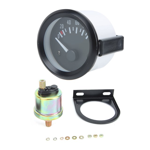 Medidor de presión de aceite de automóvil con sensor 0-100 Psi 12V 52 mm/2 pulgadas