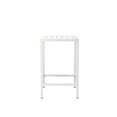 thumbnail image 2 of Pemberly Row Petite Table de Bar Moderne en Aluminium 43x28 Pouces Blanche, 2 of 3
