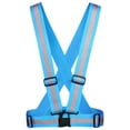 thumbnail image 1 of Reflective Vest Running Gear 1 Pack, Adjustable Safety Vest High Visibility Reflective Belt light blue, 1 of 2