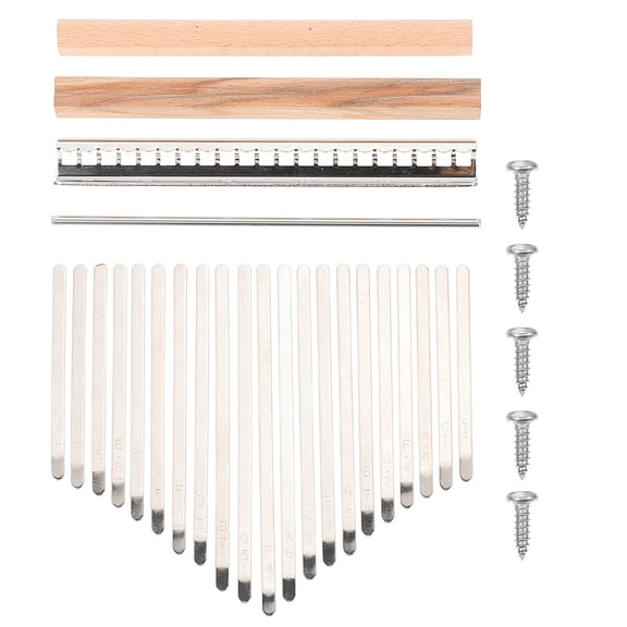 ROSENICE Kalimba Finger Thumb Piano 1 Set Wooden Metal Materials Rectangular Keys For Beginners Musicians Practice