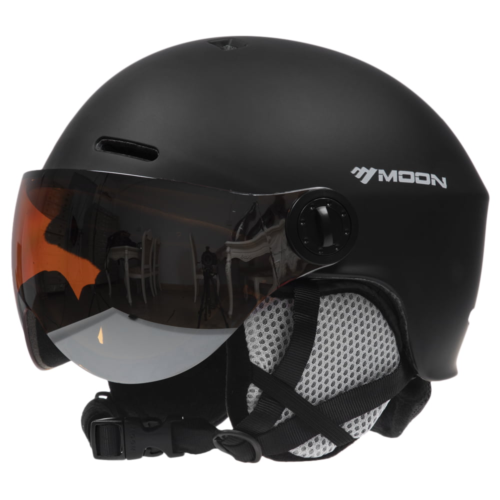 Roeam Ski Helmet,Snowboard Helmet with Earmuff Goggle Men Women Safety Skiing Helmet Professional Skiing Snow Sports Helmet for Adult