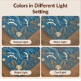 thumbnail image 7 of Design&I 3'x5' Ultra Soft Throw Mat, Motif Nautical Wave Starfish Border Coral Reef Seashell Ocean Turtle Refined None Fluffy Washable Easy Care Indoor rug for Bedside Hallway, 7 of 7