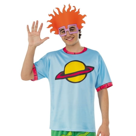 Rugrats Mens Chuckie Finster Adult 90'S Nickelodeon Costume Top