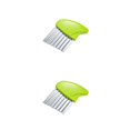thumbnail image 4 of Cortador de papas fritas Monstrate Wave Vegetal Fruit Fry Maker mango de plástico acero inoxidable Verde Type2 NO2, 4 of 6