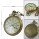 thumbnail image 2 of Reloj de bolsillo YONGSHENG mecánico cobre retro con segundero 24 horas, 2 of 5