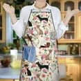 thumbnail image 5 of Chihuahua and Flower Florals Apron-Garden Aprons for Women with Pockets-Cotton Linen Waterproof Kitchen Cooking Gardening Aprons Adjustable for Kitchen,Cooking,BBQ and Salon 33x27 Inch, 5 of 5