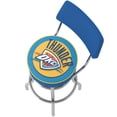 thumbnail image 5 of Los Angeles Lakers NBA Padded Swivel Swivel Bar Stool with Back, 5 of 6