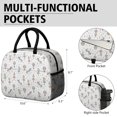 thumbnail image 6 of Womens White Ballerina Unicorn Pattern Lunch Box for Work,Insulated Lunch Bag for Women,Loncheras Para Mujer,Leakproof Adult Lunch Bag for Work,Beach,Travel,Picnic,Camping, 6 of 7