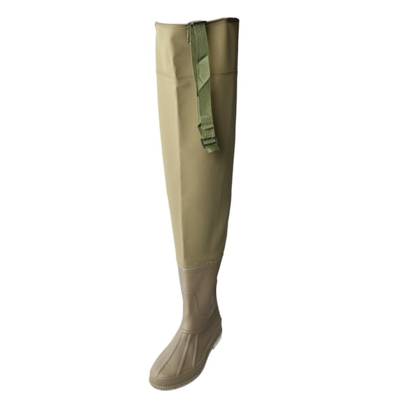 S SERENABLE Bootfoot Hip Waders, Fishing & Hunting Hip Waders Lightweight Waterproof PVC for 40