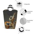 thumbnail image 4 of KLL Surreal Weightlifting Snail Laundry Hamper,Large Canvas Fabric Lightweight Storage Basket Toy Organizer Dirty Clothes Collapsible Waterproof, 4 of 6