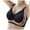 Black, variant on TIANZEN Super Froncé Doux Et Confortable Sans Armatures Soutien Gorge Push Up Pour Femme Lingerie De Sport Soutien Gorge Sans Armatures Y Sports Bra Womens Running Bra Work Out Bra