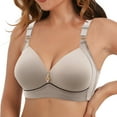 thumbnail image 3 of Women's Large Size Bra - No Steel Ring, Breathable Gathering, Glossy Text Design, Nylon Spandex, Suitable for Strapless Outfits, Hand/Gentle Machine Wash, 3 of 3