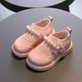 thumbnail image 2 of THDHVS Toddler Girl Dress Shoes,Shoes for Girls,Girls Beaded Mary Janes with Soft Construction and Breathable for Formal Occasion and Recitals Pink 4.5-5 Years, 2 of 5