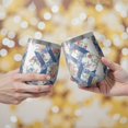 thumbnail image 2 of 12oz Stemless Wine Tumblers Pioneer Flower Floral Print Pattern Vacuum Insulated Stainless Steel Travel Tumbler Cups Mug with Lid and Straw for Champaign,Cocktail,Beer with Cleaning Brush, 2 of 5