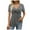 Grey, variant on UJNDER Women's V Neck Short Sleeve Front Knotted Warm Top for Casual Solid Tops and Everyday Outfits Hot Pink XL