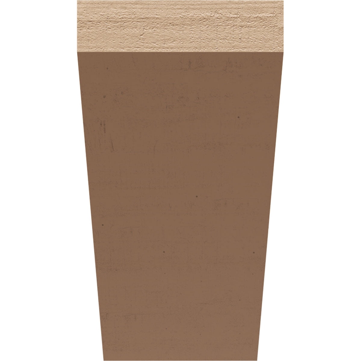 4"W x 8"D x 8"H Classic Concord Rough Cedar Woodgrain TimberThane Corbel, Primed Tan