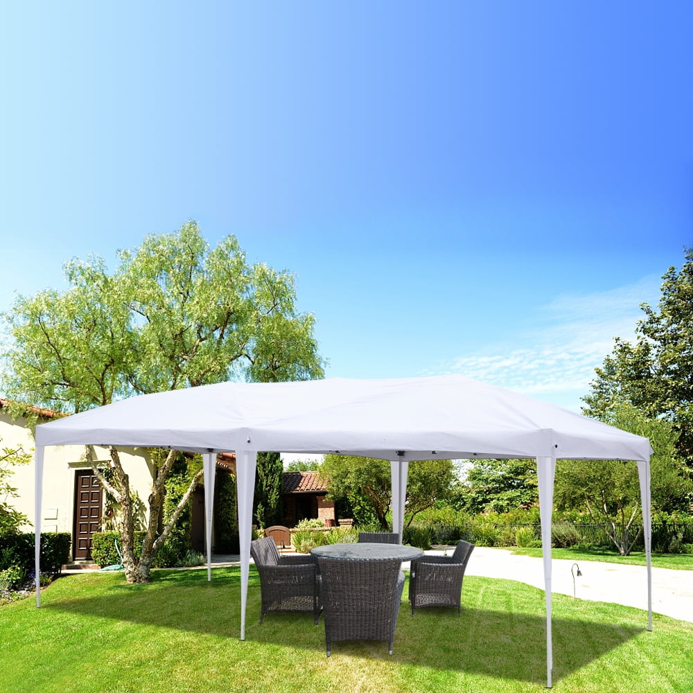 Kepooman 10'x 20'Canopy Tents for Outdoor, Waterproof 6 Sides 4 Windows Tents Canopies for Patio, Wedding, Party, Commercial Event, White Kepooman 10'x 20'Canopy Tents for Outdoor, Waterproof 6 Sides 4 Windows Tents Canopies for Patio, Wedding, Party, Commercial Event, White