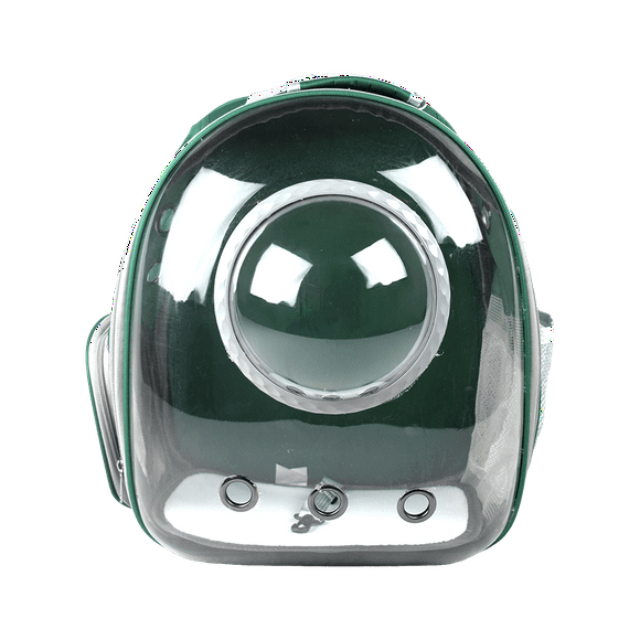 MOCHILA BURBUJA P/MASCOTAS VERDE